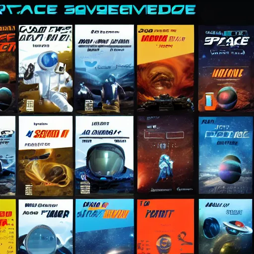 Image similar to promotional material for space videogame