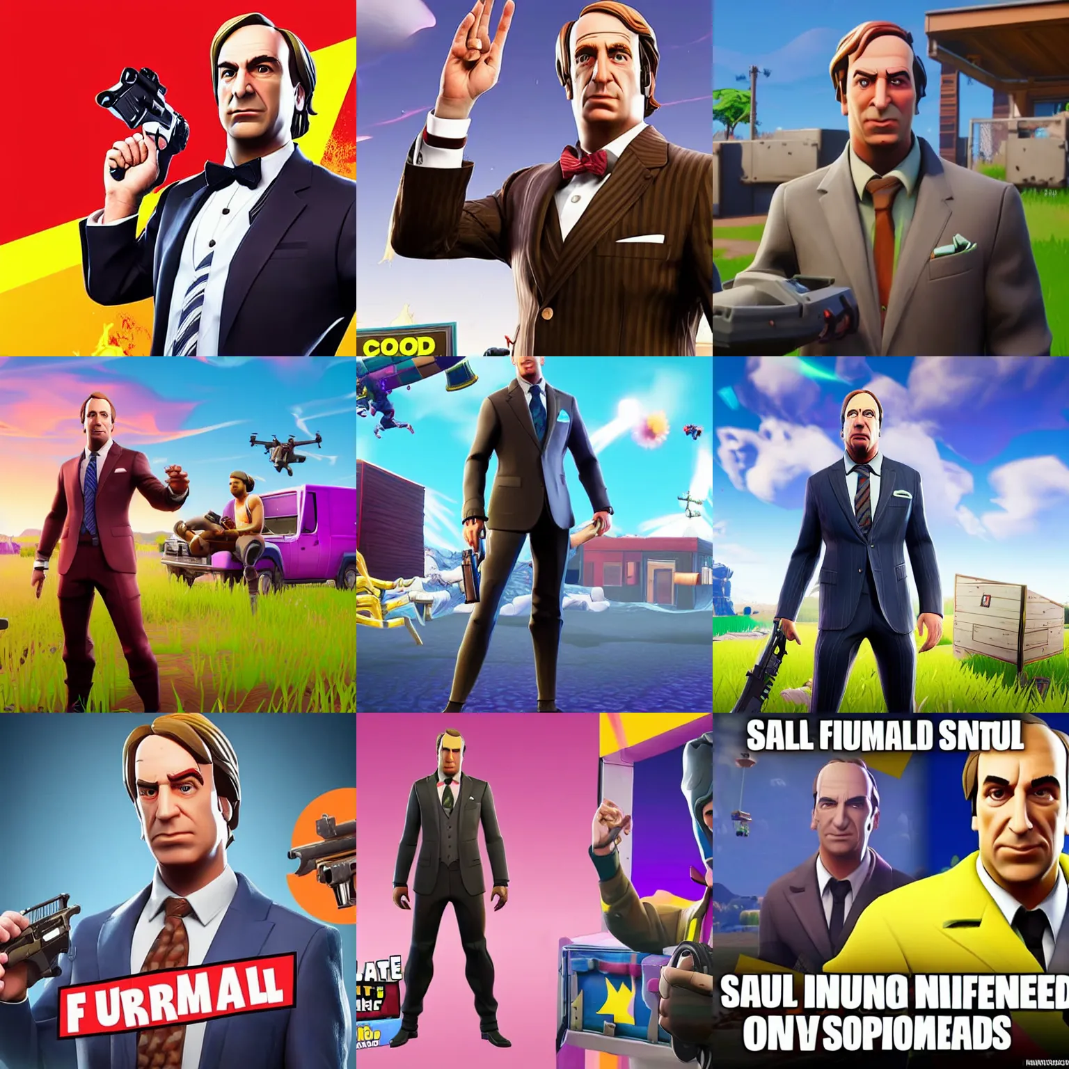 Image similar to Saul Goodman in Fortnite