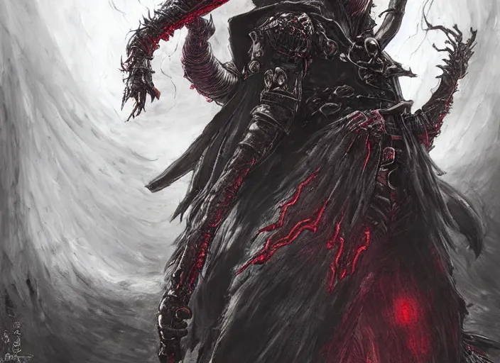 Image similar to misato katsuragi as a boss in bloodborne, dark souls boss, eldritch imagery, evil creature, epic battle, dangerous cinematic, concept art, gothic, highly detailed