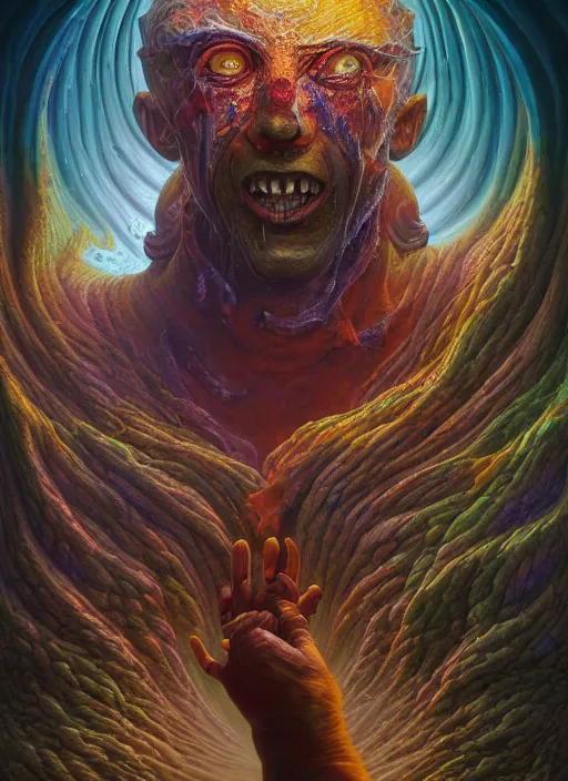 Prompt: melting salt demon, extremly detailed digital painting, vibrant colors, in the style of tomasz alen kopera and fenghua zhong and peter mohrbacher, mystical colors, rim light, beautiful lighting, 8 k, stunning scene, raytracing, octane, trending on artstation