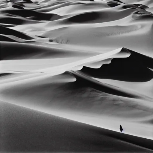 Image similar to A photograph of sand dunes by Ansel Adams