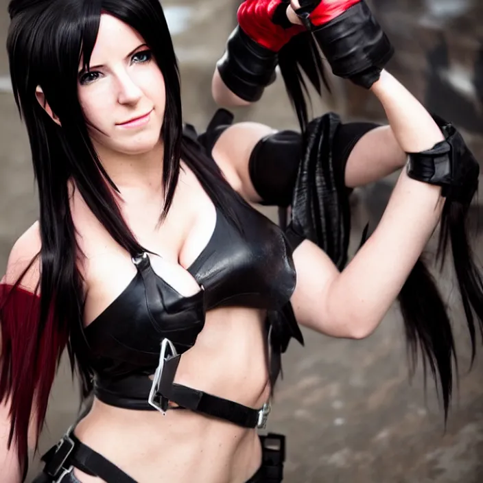 Image similar to tifa lockhart cosplay