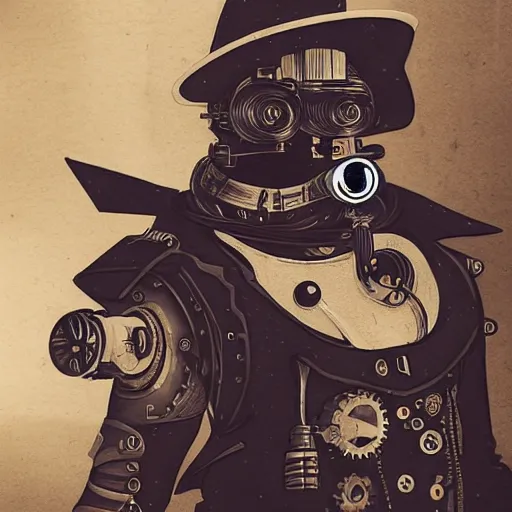 Prompt: a photo of steampunck pikachu cyborg in real life, 4K, high quality
