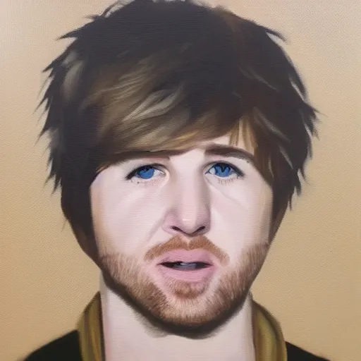 Prompt: oil painting oliver from kodaline video