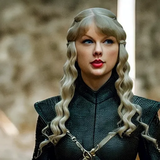 Image similar to taylor swift in game of thrones, deleted scene