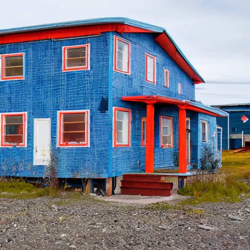 Image similar to avant - garde residential property in nome, alaska.