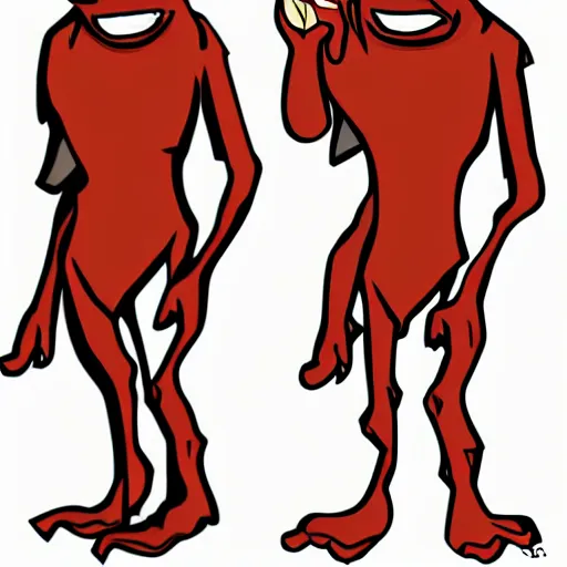 Image similar to full body portrait of a goblin, cartoon, illustration, comic, vector art