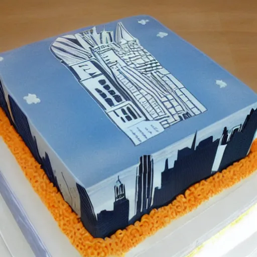 Prompt: new york as a cake