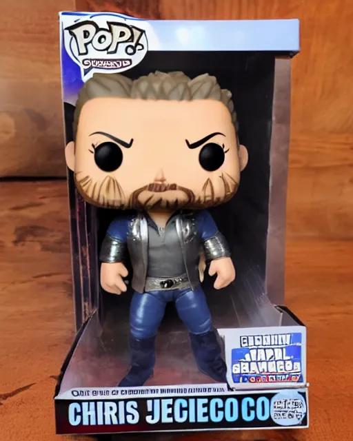 Prompt: Chris Jericho Funko Pop. Photographic, photography