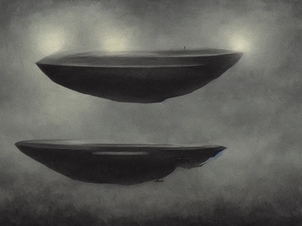 Image similar to Dark fantasy Painting of a UFO spaceship floating over a foggy corn field at night, creepy, unsettling, horror, thriller, mystery, intricate, wild, highly detailed, digital painting, artstation, concept art, smooth, sharp focus, illustration, art by artgerm and greg rutkowski and alphonse mucha