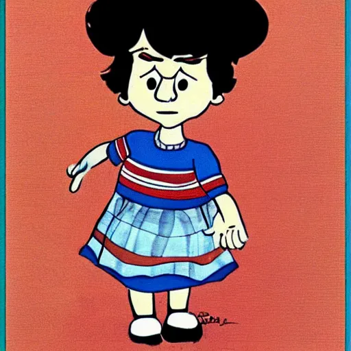 Image similar to mafalda by quino,