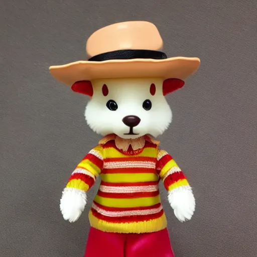 Prompt: freddy krueger calico critters