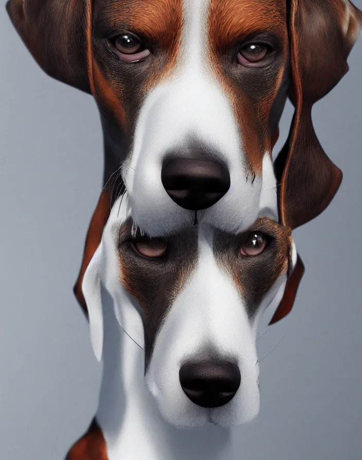 Image similar to a beagle, intricate artwork by artstation. octane render, cinematic, hyper realism, 8k, depth of field.