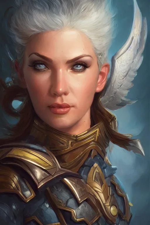 Image similar to amazon valkyrie athena, d & d, fantasy, portrait, highly detailed, headshot, digital painting, trending on artstation, concept art, sharp focus, illustration, art by artgerm and greg rutkowski and magali villeneuve