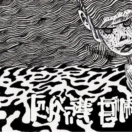 Image similar to literary nonsense by junji ito