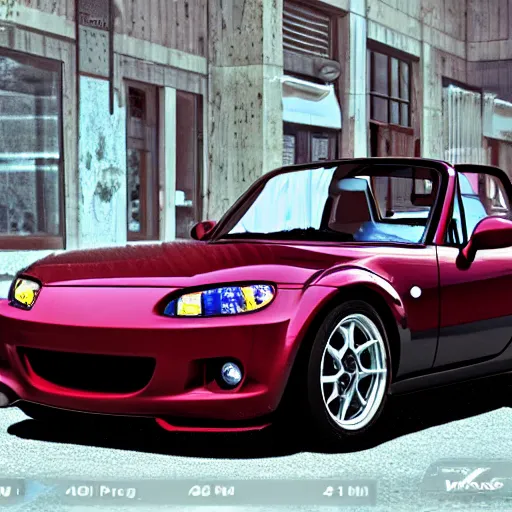 Image similar to sututututu mazda miata meme, realistic, hdr, clear image, hdd, rtx on, dynamic lighting,