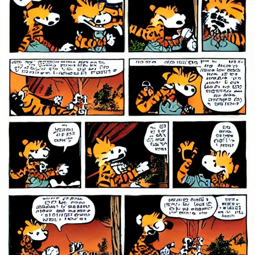 Image similar to Calvin and Hobbes comic featuring Snoop Dogg