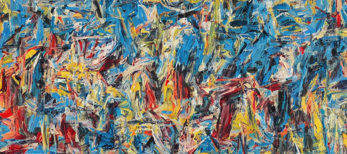 Image similar to a mountain range landscape by jean - michel basquiat, texture. pollock