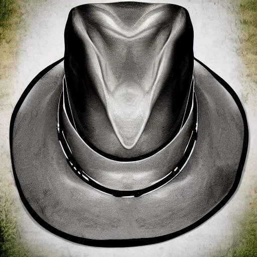 Image similar to phone wearing a cowboy hat, digital art