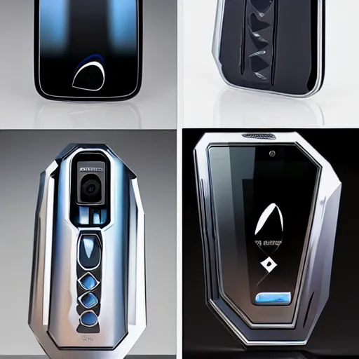 Image similar to smartphone inspired by zaha hadid