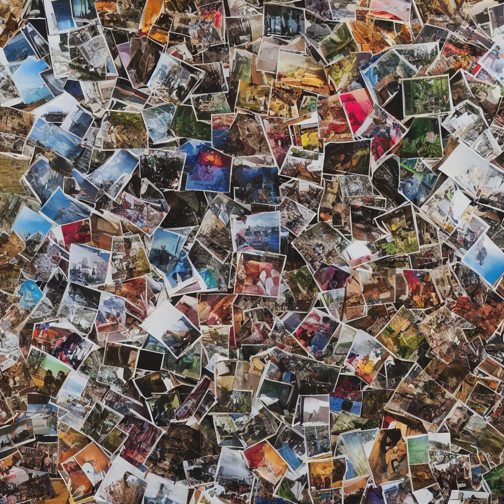 Prompt: full color photograph of a photograph