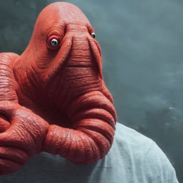 Image similar to live action zoidberg, 8 k,