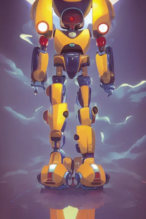 Image similar to metabots medabots medarotto medarot robot minimalist comics, behance hd by jesper ejsing, by rhads, makoto shinkai and lois van baarle, ilya kuvshinov, rossdraws global illumination ray tracing hdr radiating a glowing aura