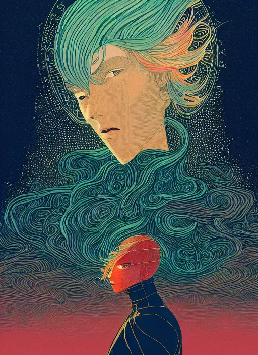 Prompt: beautiful illustration of griffith, in the style victo ngai and sam guay and moebius, vibrant moody colors, trending on artstation