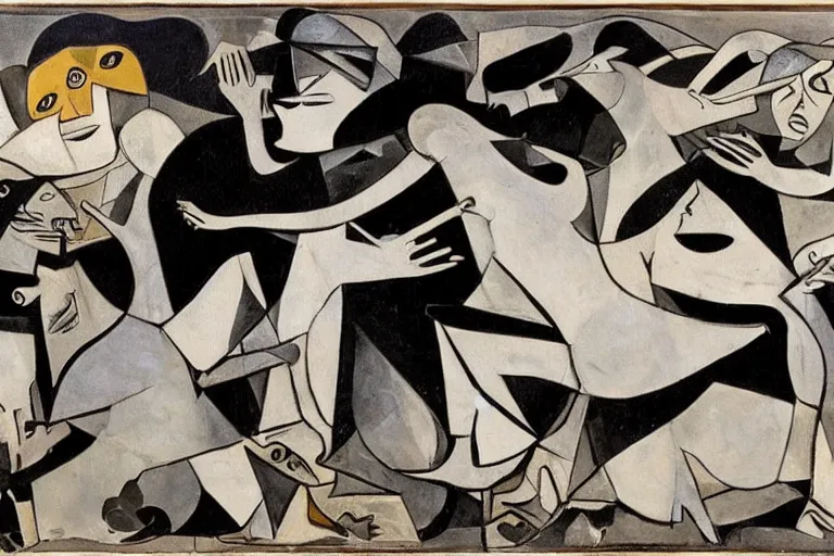 Image similar to guernica