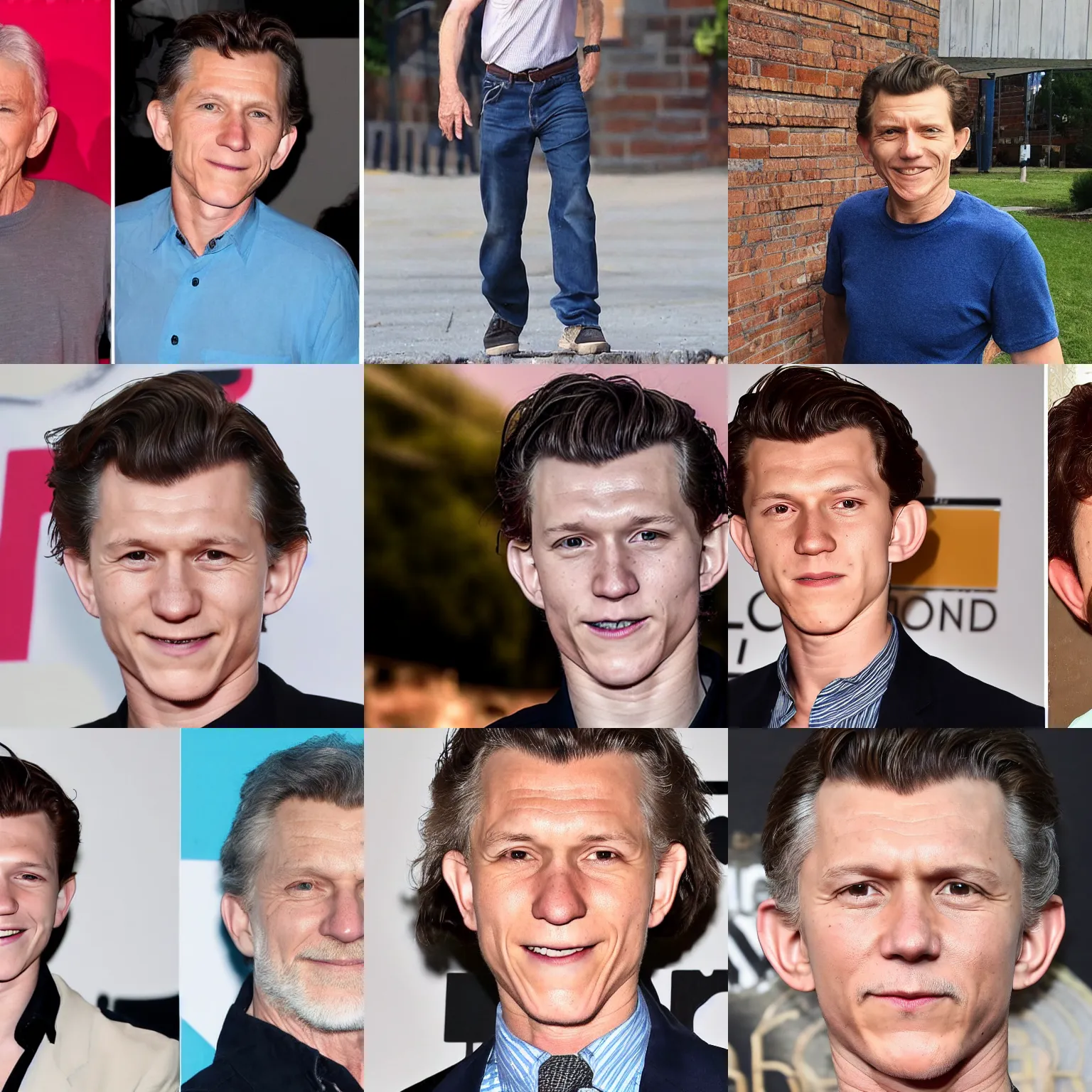 Tom Holland at 65 years old | Stable Diffusion