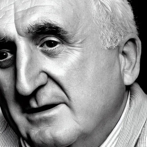 Image similar to bertie ahern portrait photograph by chuck close