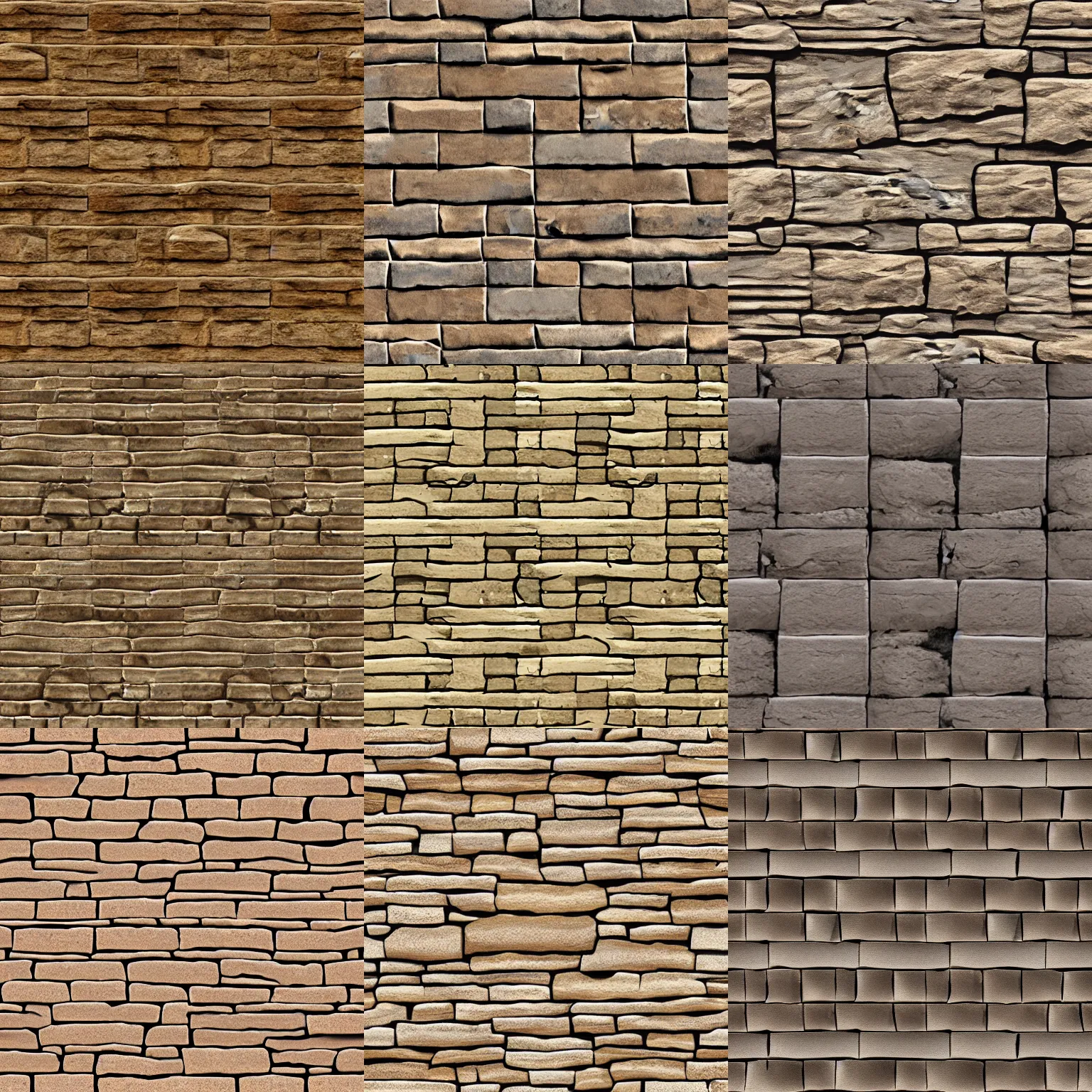 Prompt: sandstone block wall : : texture, 2 d, flat, pattern