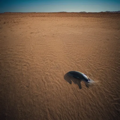 Image similar to 🐋🤖🦕👽🐳 in desert, photography by bussiere rutkowski andreas roch