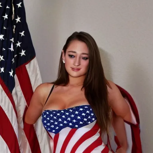 Prompt: dani daniels as the president of usa