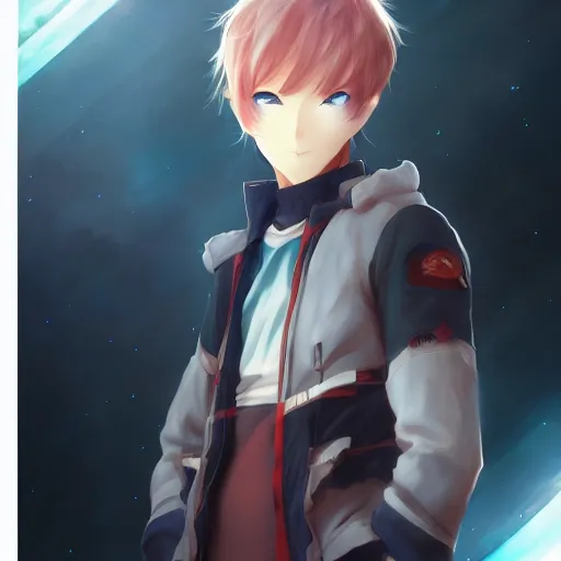 Image similar to anime portrait of Apollo24 as an anime boy by Stanley Artgerm Lau, WLOP, Rossdraws, James Jean, Andrei Riabovitchev, Marc Simonetti, and Sakimichan, trending on artstation