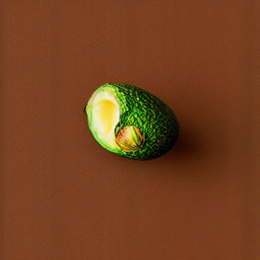 Prompt: textured photo of an avocado