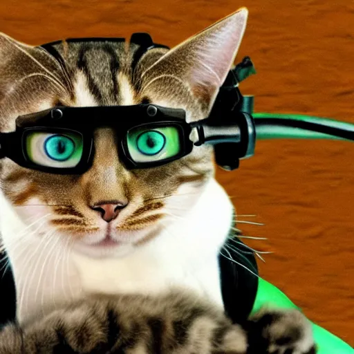 Image similar to high quality photo of a cat scuba diver wearing norkel mask