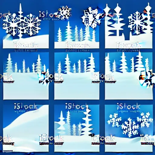 Image similar to winter - themed vector art panel for cnc plasma, laser, stencil, unique winter design