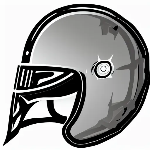 Prompt: knight helmet, vector, detailed, style of hydro74