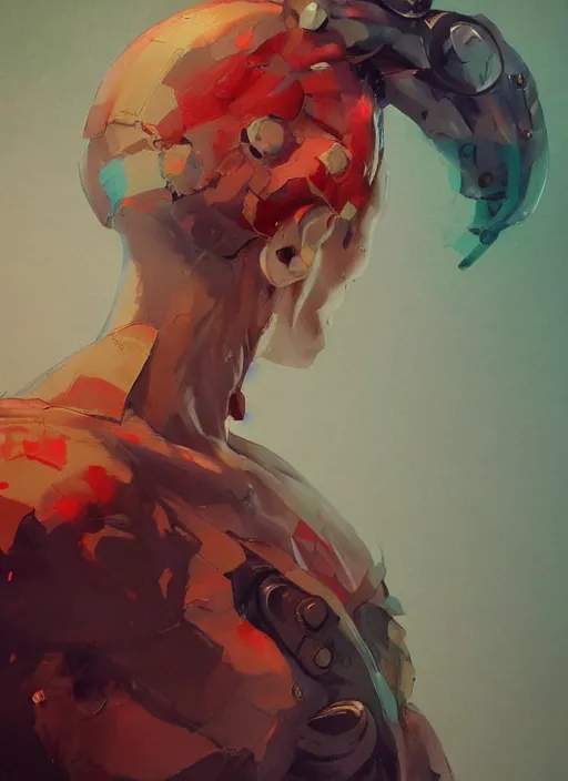 Image similar to semi reallistic gouache gesture painting, by yoshitaka amano, by ruan jia, by conrad roset, by dofus online artists, detailed anime 3 d render of an anthropomorphic watermelon, portrait, cgsociety, artstation, rococo mechanical, digital reality, sf 5 ink style, dieselpunk atmosphere, gesture drawn