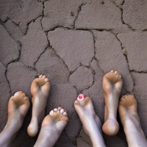 Image similar to wall of beautiful feet