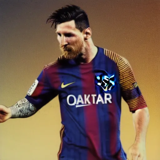 Image similar to lionel messi crying on cristiano ronaldo's shoulder, cristiano is very proud of himself, digital art, art station, high quality, very detailed, golden hour, 8k