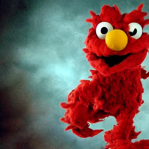 Image similar to lovecraftian elmo