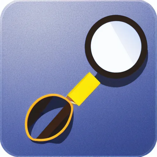 Prompt: magnifying glass icon