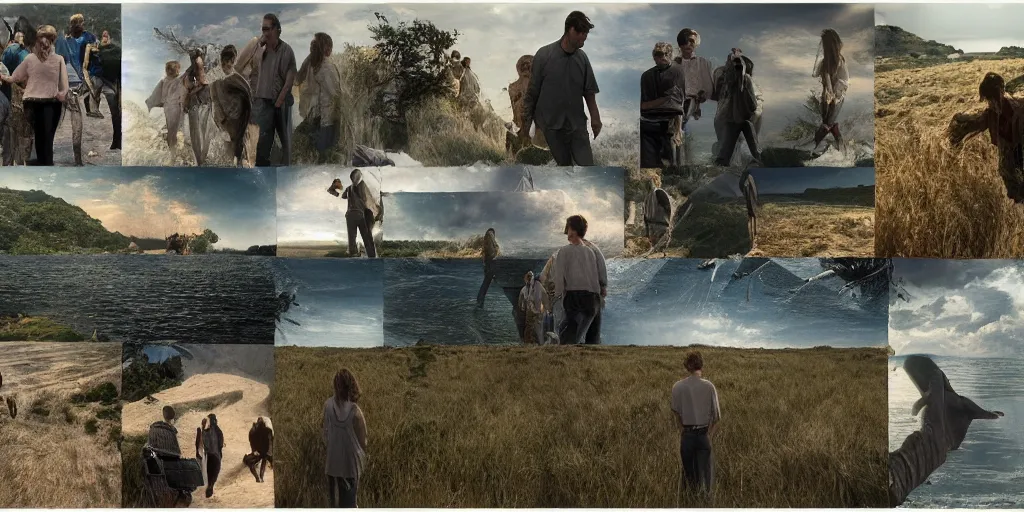 Prompt: Concept Art of cinematography of Terrence Malick film by Harry Barton
