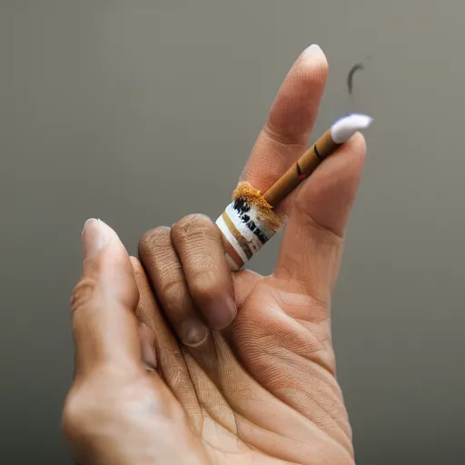 Image similar to Close-up of a hand with cigarette