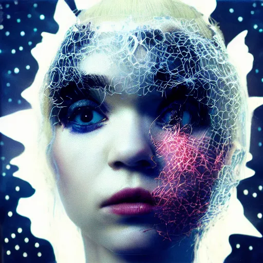Image similar to Grimes - Book 1 album cover, album art, album cover art, 8k