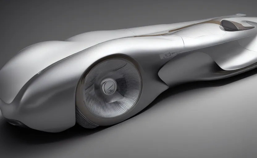 Prompt: 2040 mercedes-benz streamliner, concept car, concept art, by Ash Thorp, 3D render, Octane Render