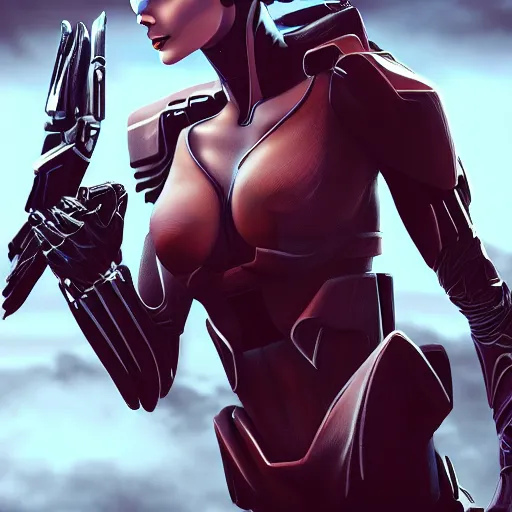 Image similar to A combination of Ada Wong's and Grace Kelly's and Ashley Greene's appearances wearing Arbiter's armor from Halo, high tech, action shot, angular, full body portrait, futuristic, dramatic, fantasy, intricate, elegant, highly detailed, digital painting, artstation, concept art, matte, sharp focus, illustration, 8K, art by Donato Giancola and James Gurney