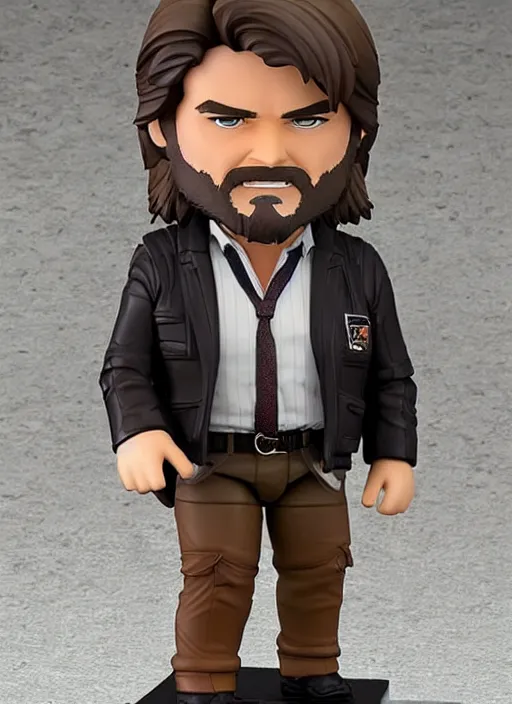 Image similar to kurt russel, a nendoroid of kurt russel figurine, john carpenters the thing, realistic face, detailed product photo